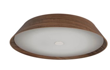 Noyer 420mm 35W Walnut Timber LED Oyster